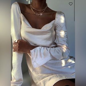 NWT Princess Polly Star Power Mini Dress Champagne